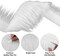 Shaggy Plush Faux Fur Fabric,2x60Inch White Faux Fur Trim by The Yard,Precut Strips Fluffy Fuzzy Christmas Craft Faux Fur Ribbon for Christmas Tree Decor Wreath Santa Hair Dwarf Cosplay Costume